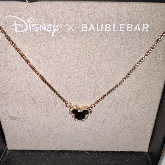 DISNEY X BAUBLEBAR Mickey Mouse Pendant Necklace In Gift box NEW - Picture 3 of 5